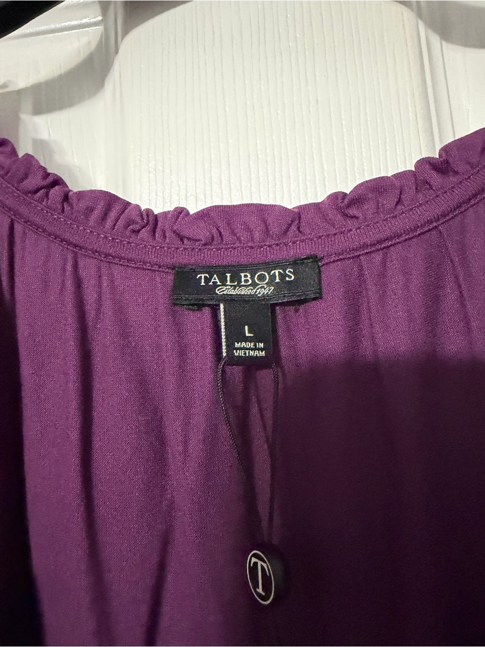 NWT Talbots Women's Tie-Waist Jersey Dress - Picture 13 of 15